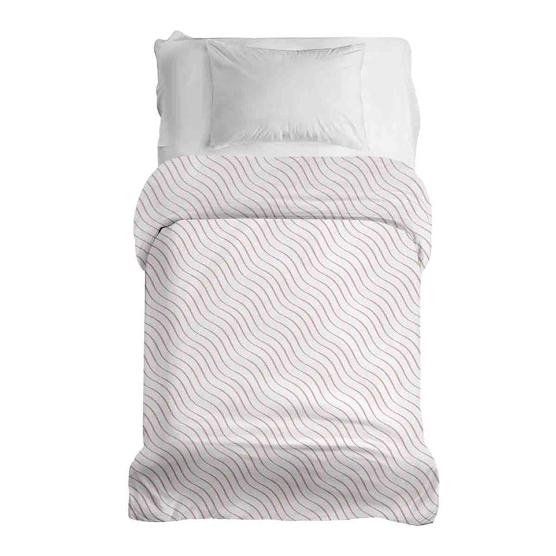 Manta terapéutica original - Funda de algodón rosa con ondas