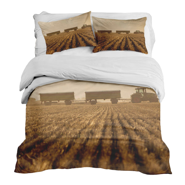Set de ropa de cama con manta terapéutica marrón Acker