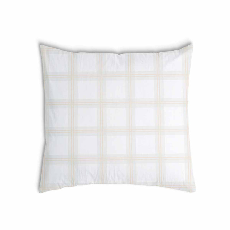 Almohada de salud naranja cuadros verdes