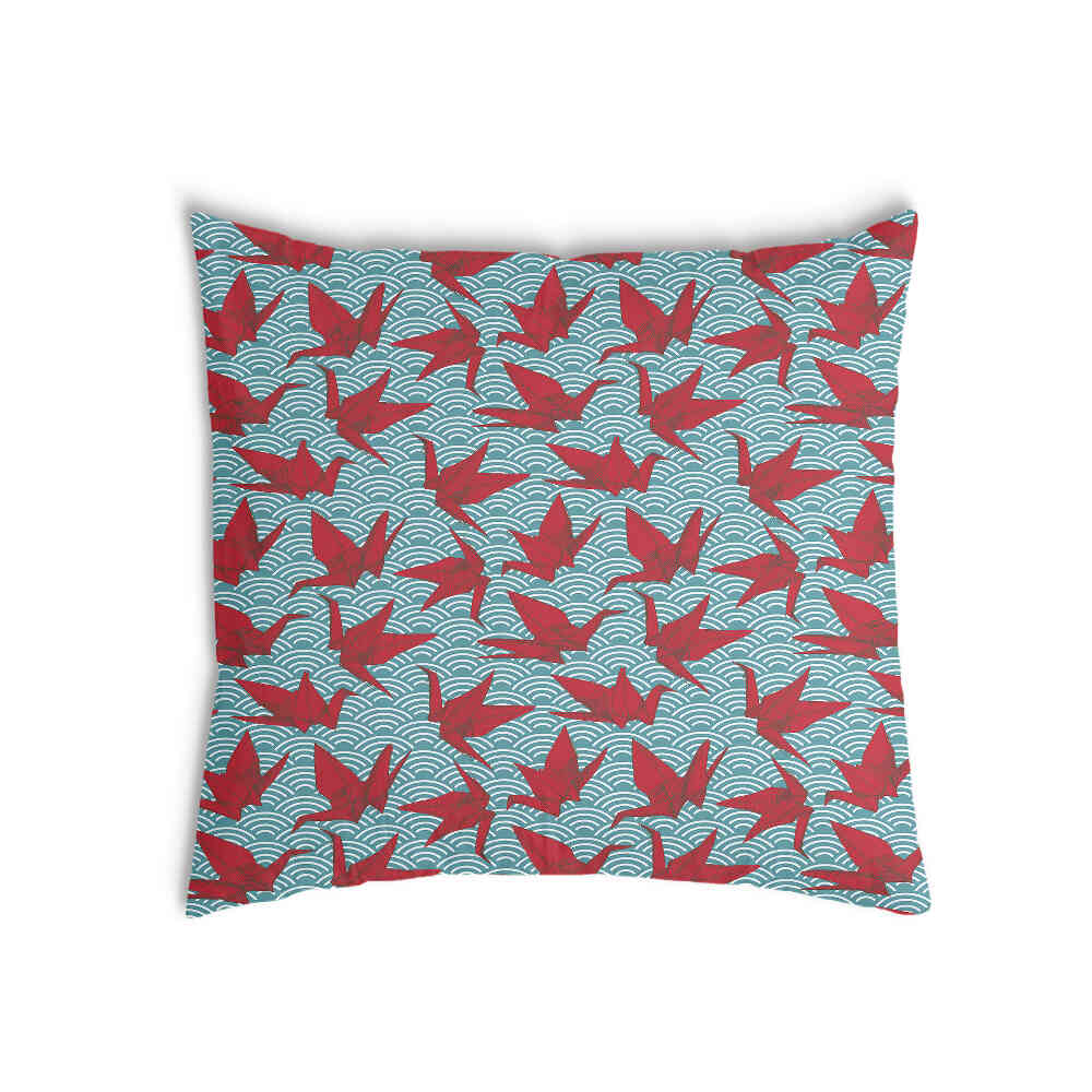Almohada de salud roja Origami