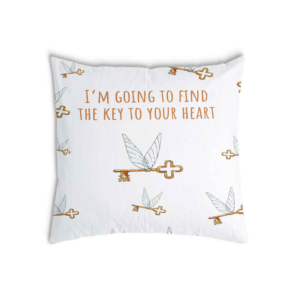 Almohada de salud blanca con llave voladora