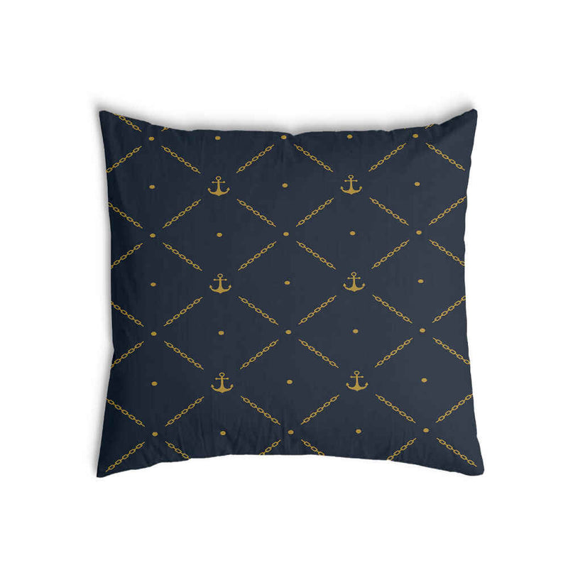 Almohada de salud azul con ancla