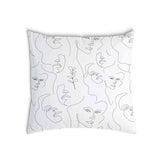Almohada de salud rostro de mujer boho