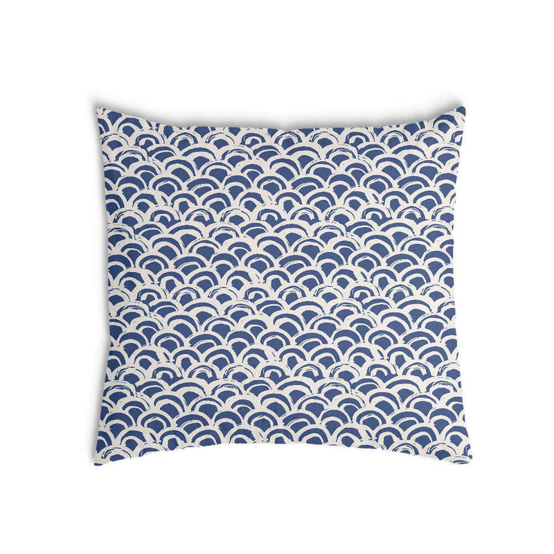 Almohada de salud con patrón de ondas azules
