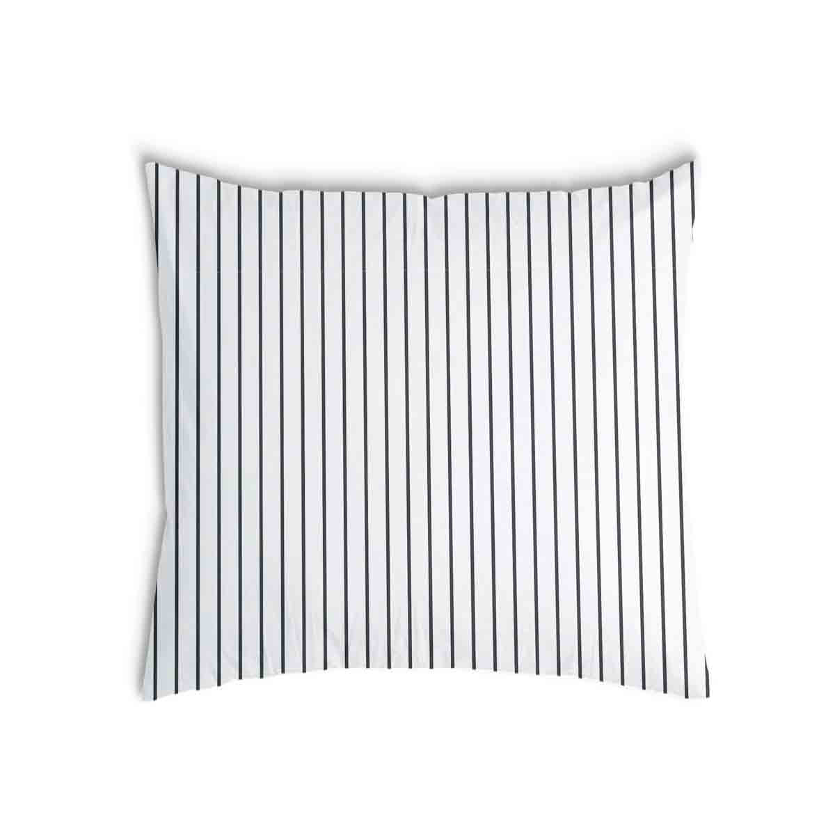 Almohada de salud blanca con rayas negras