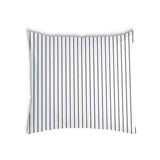 Almohada de salud blanca con rayas negras