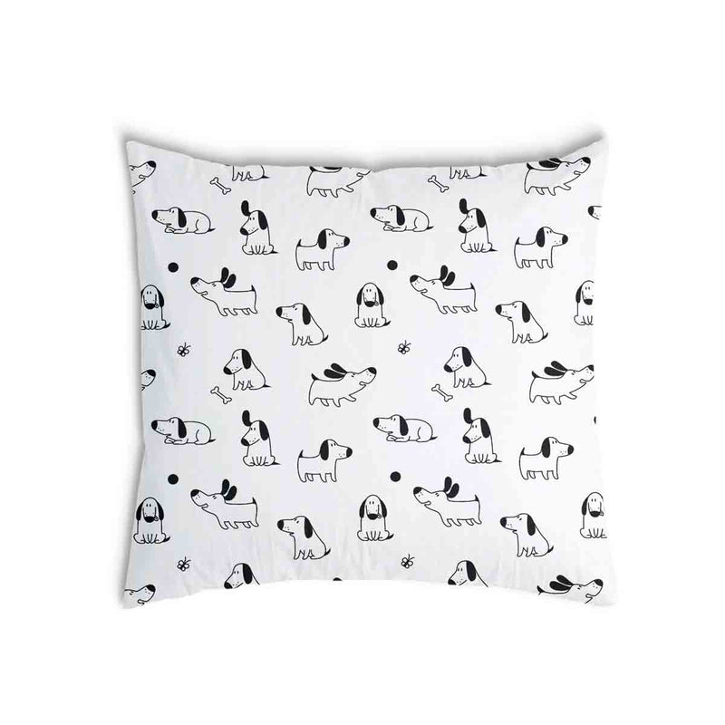 Almohada de salud blanca con perros