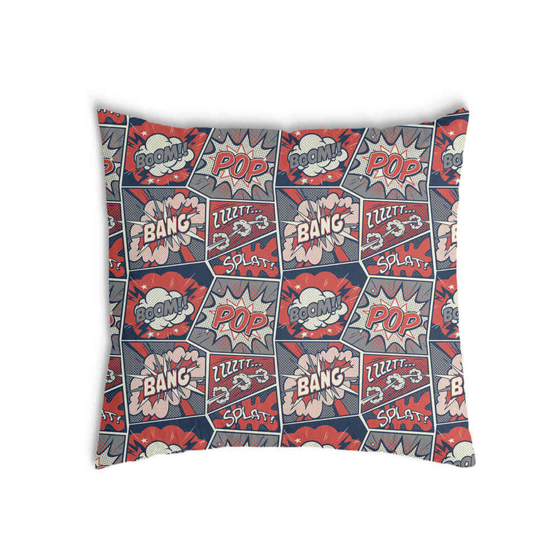 Almohada de salud roja con cómic