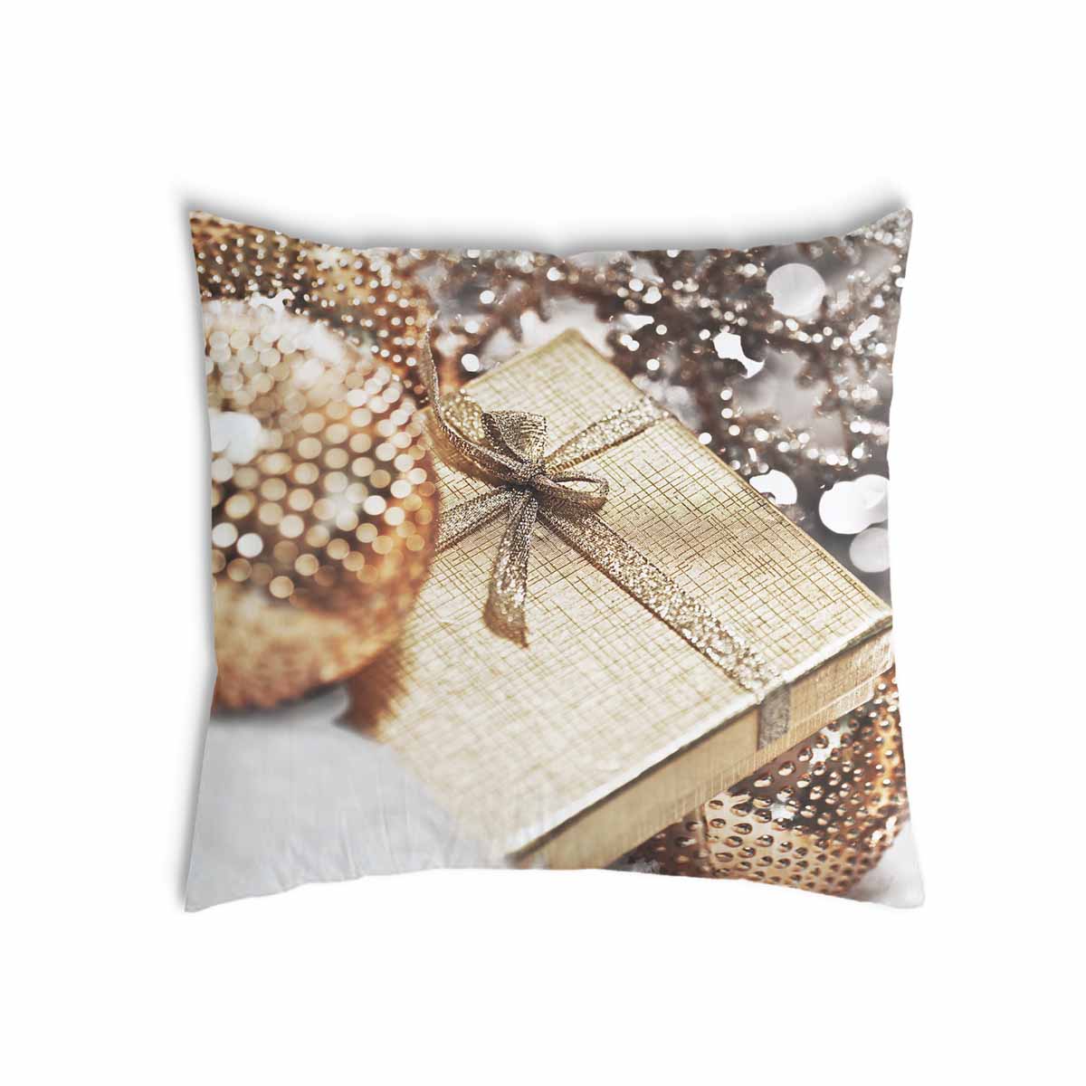 Almohada de salud con regalo dorado