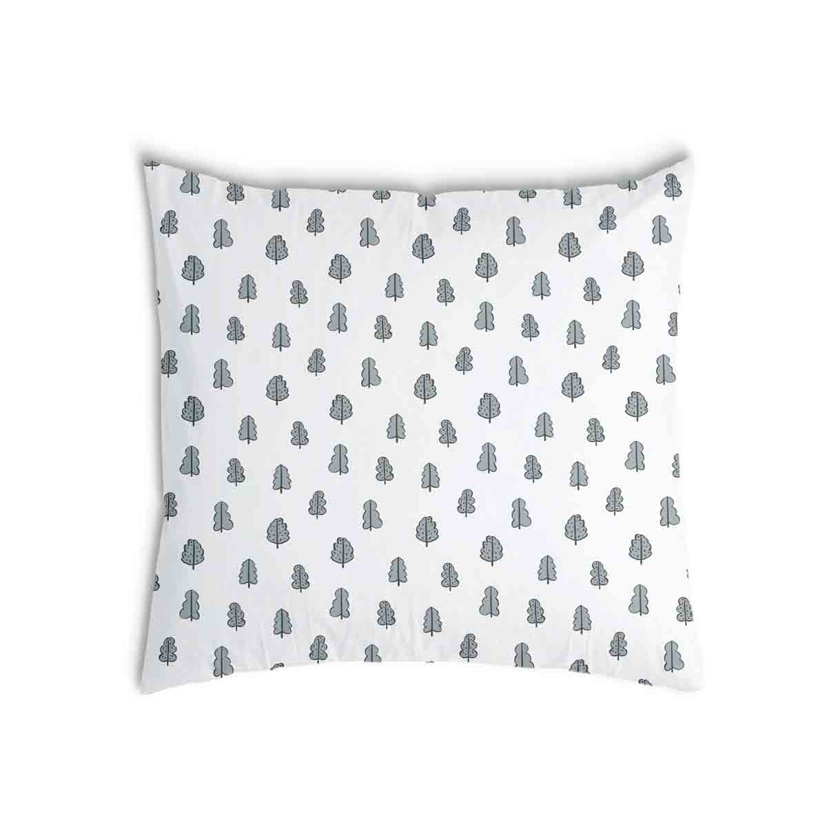 Almohada de salud blanca con arbolitos
