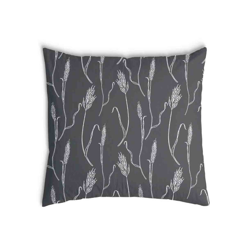 Almohada de salud gris oscuro con ramas blancas