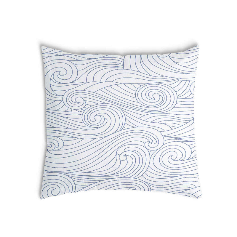 Almohada de salud olas azules