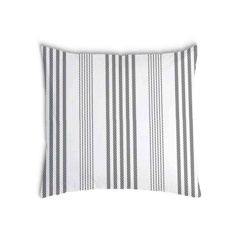 Almohada de salud gris con rayas gruesas y delgadas