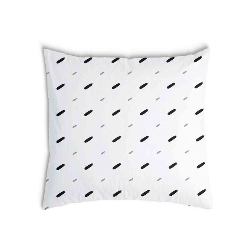 Almohada de salud blanca con líneas cortas