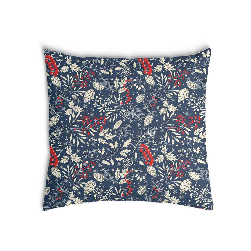 Almohada de salud hojas navideñas