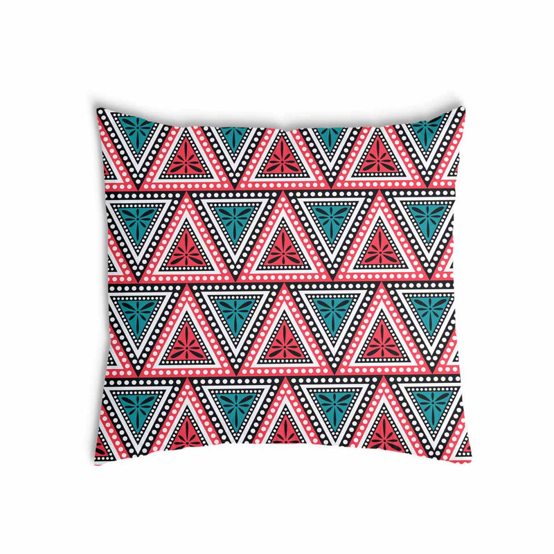 Almohada de salud con triángulos de colores