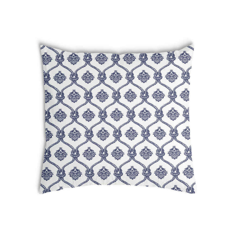 Almohada de salud con patrón azul de marinero