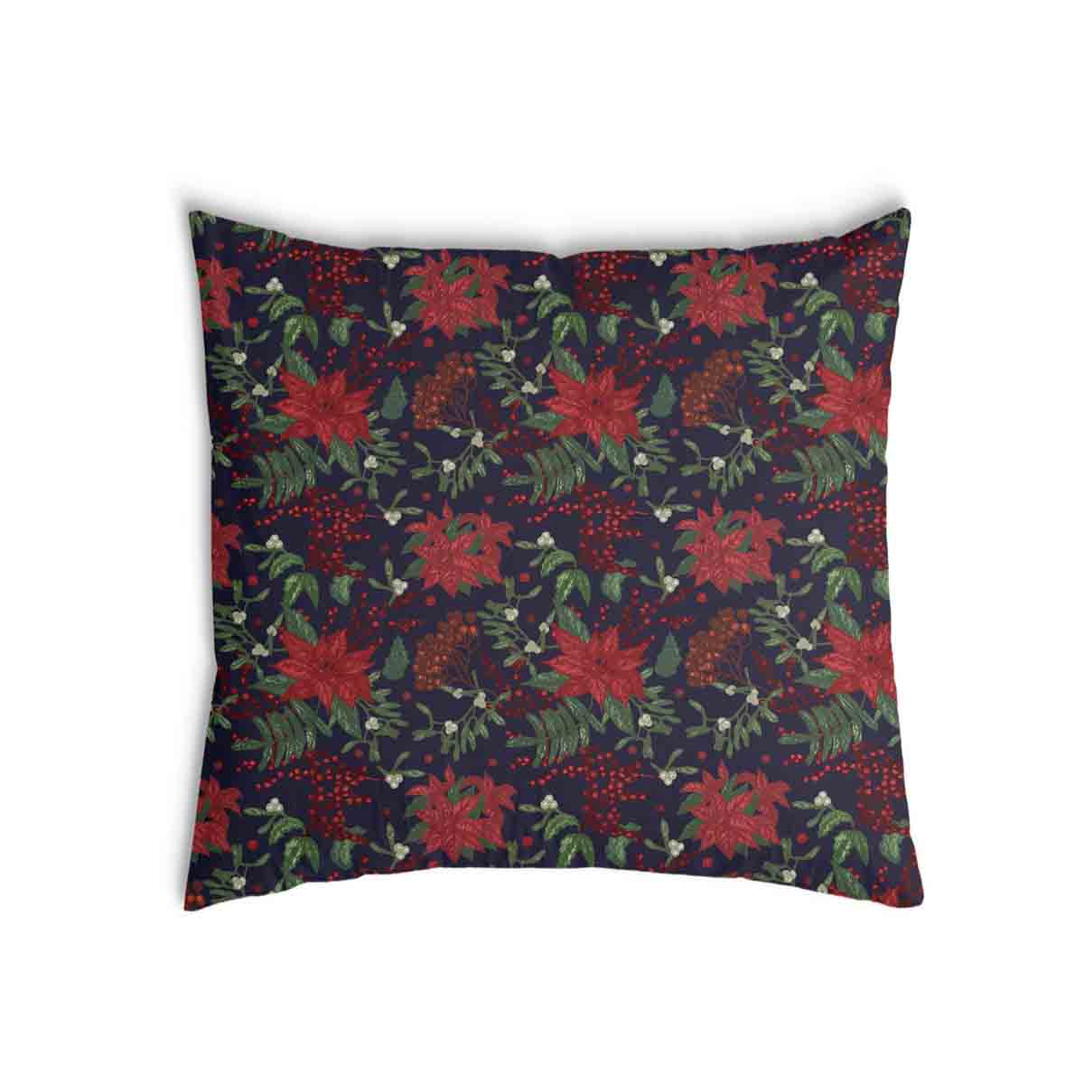 Almohada de salud con flor de Pascua roja