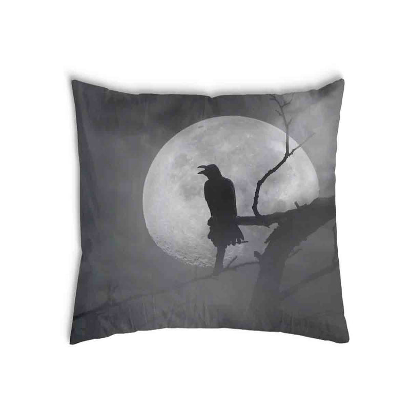 Almohada de salud Cuervo a la luz de la luna