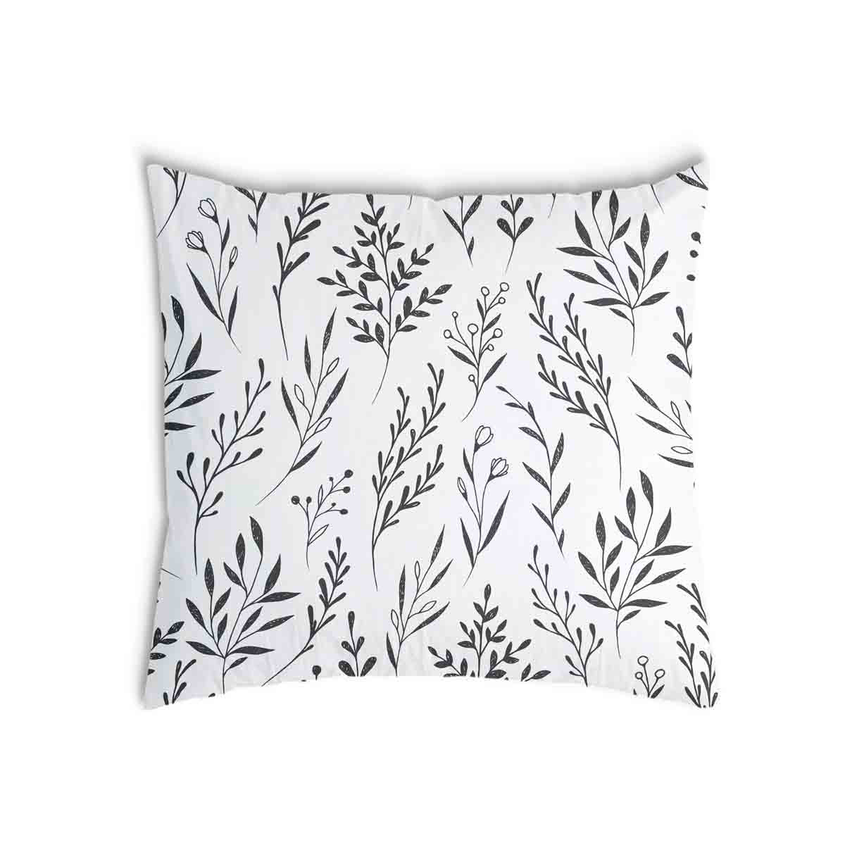 Almohada de salud blanca con ramas negras
