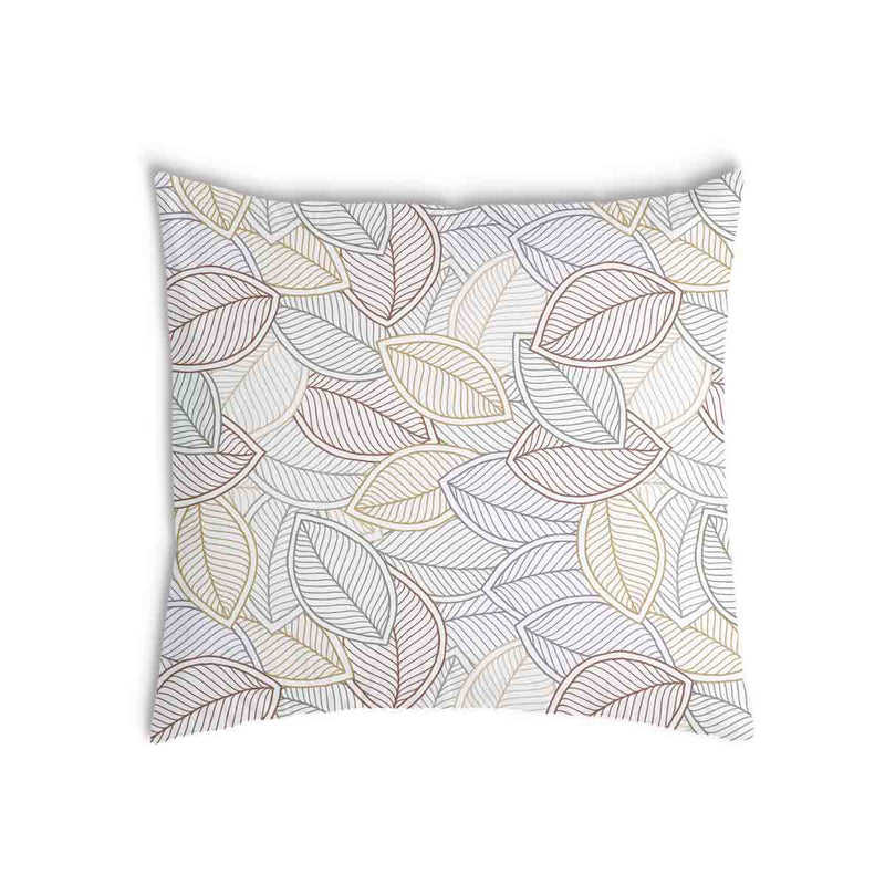 Almohada de salud con hojas de palma coloridas