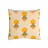 Almohada de salud con formas amarillas