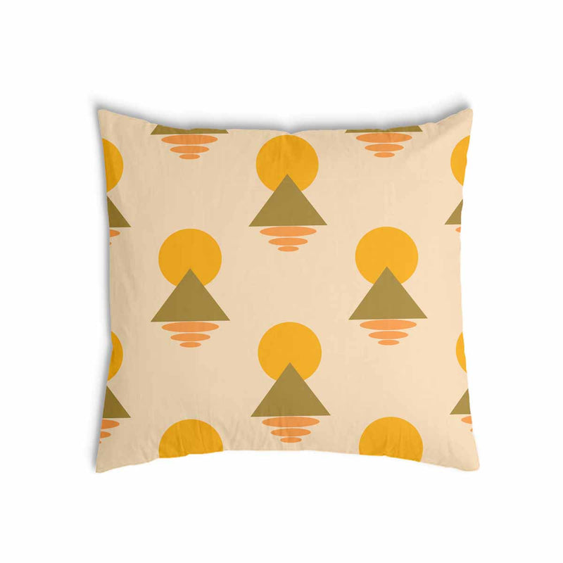 Almohada de salud con formas amarillas