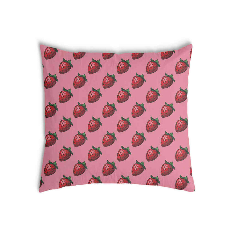 Almohada de salud rosa con fresas