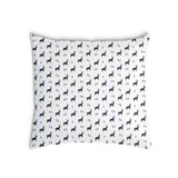 Almohada de salud blanca con renos