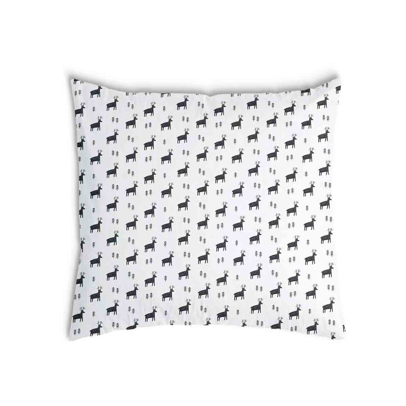 Almohada de salud blanca con renos