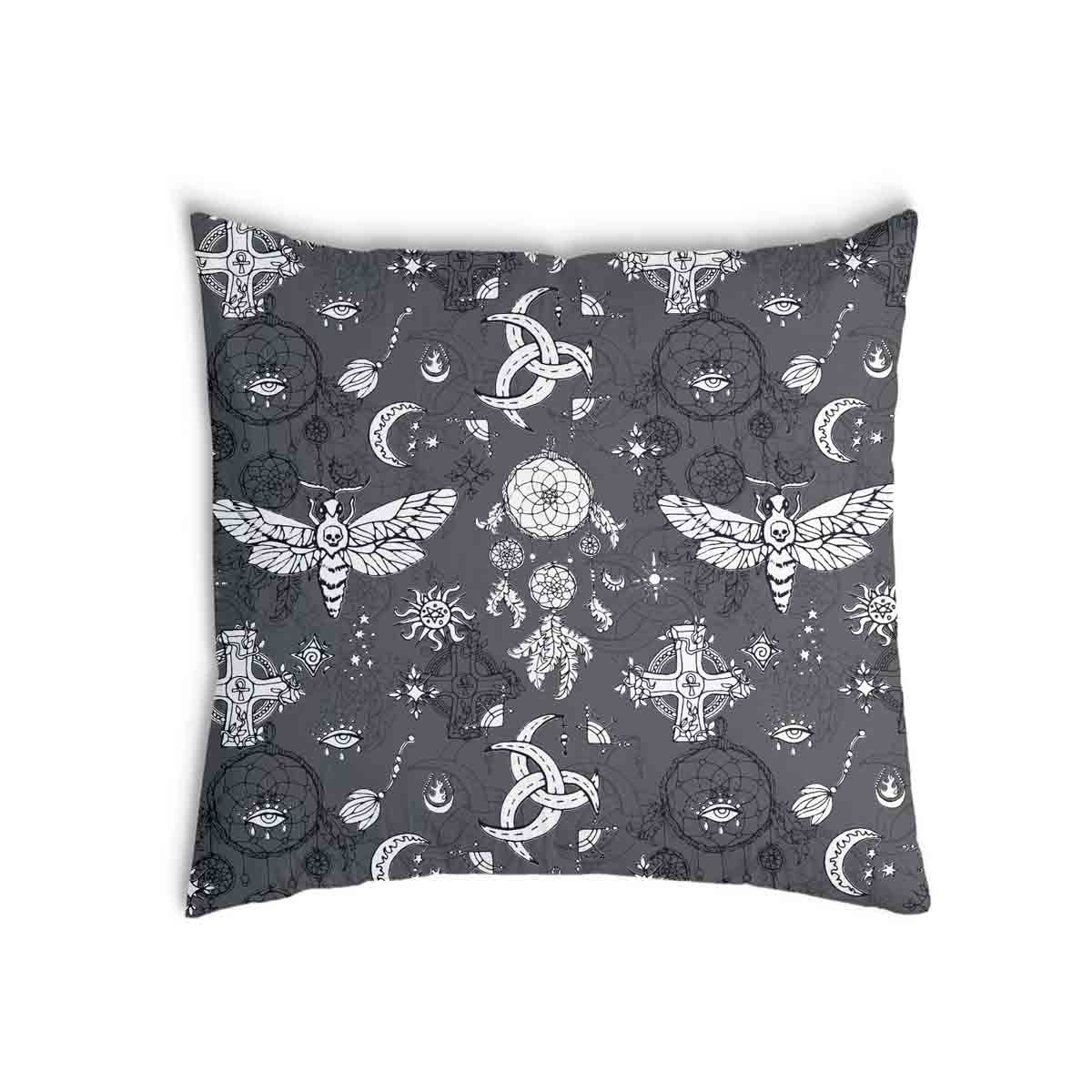 Almohada de salud negra libélula espeluznante