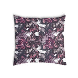 Almohada de salud con mar de flores moradas