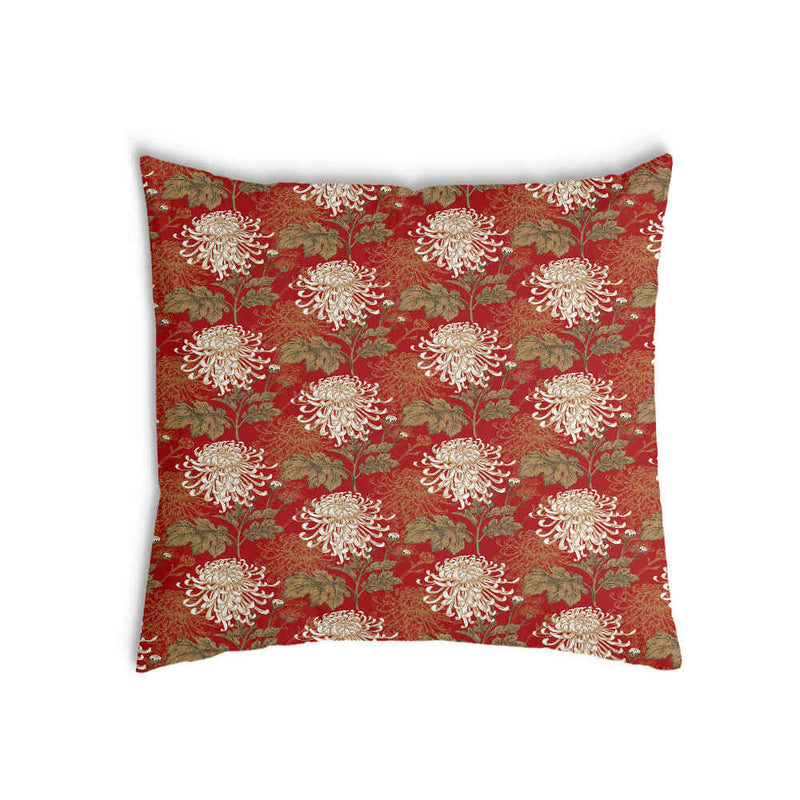 Almohada de salud roja flor grande