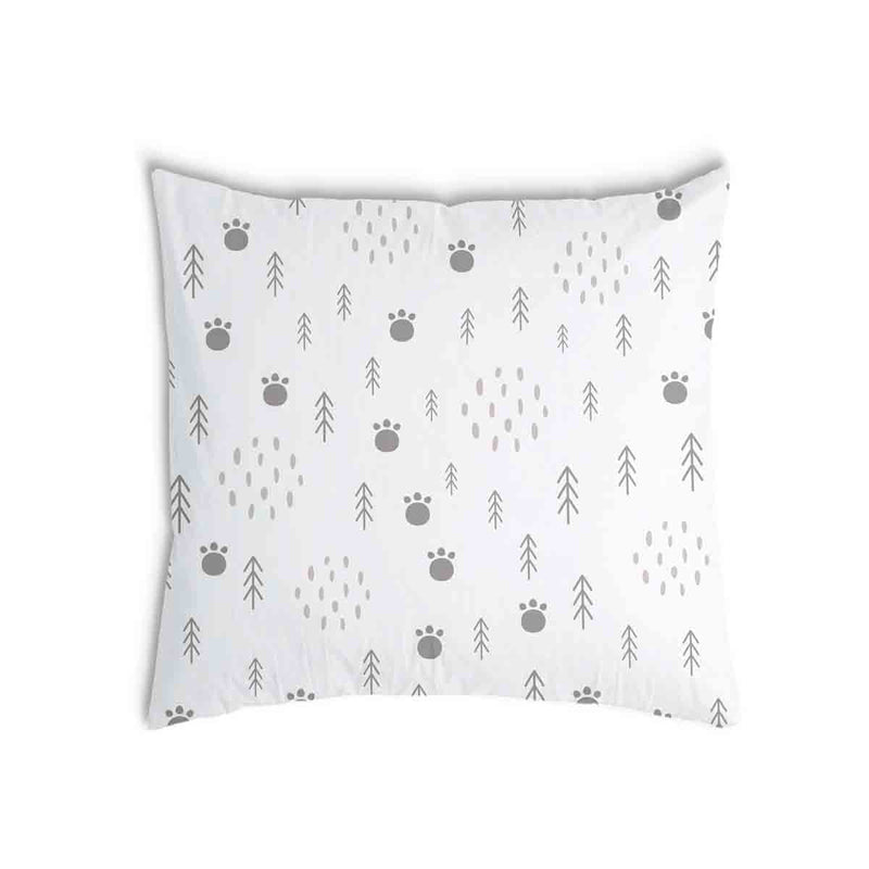 Almohada de salud Huellas de patas en el bosque