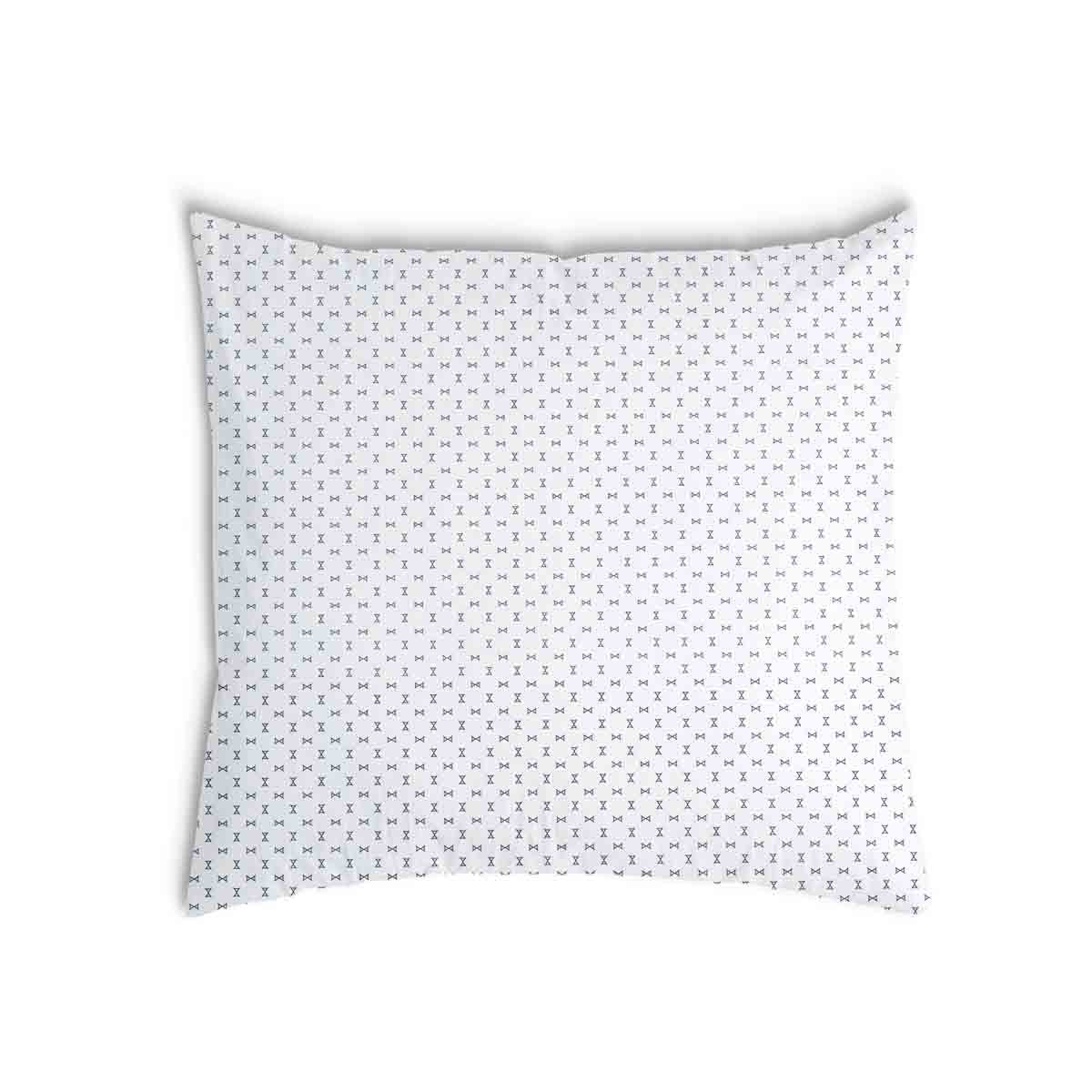 Almohada de salud blanca con pequeños lazos