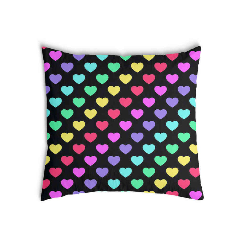 Almohada de salud corazones coloridos