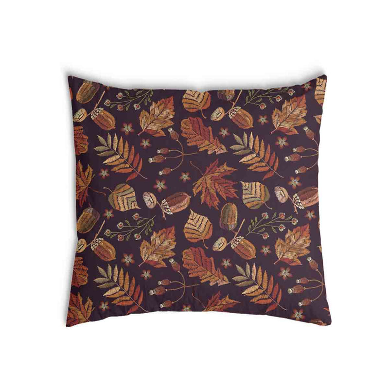 Almohada de salud hojas otoñales marrones