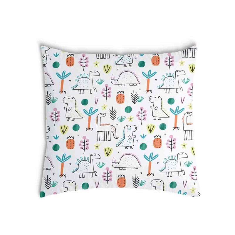 Almohada de salud con dinosaurios coloridos