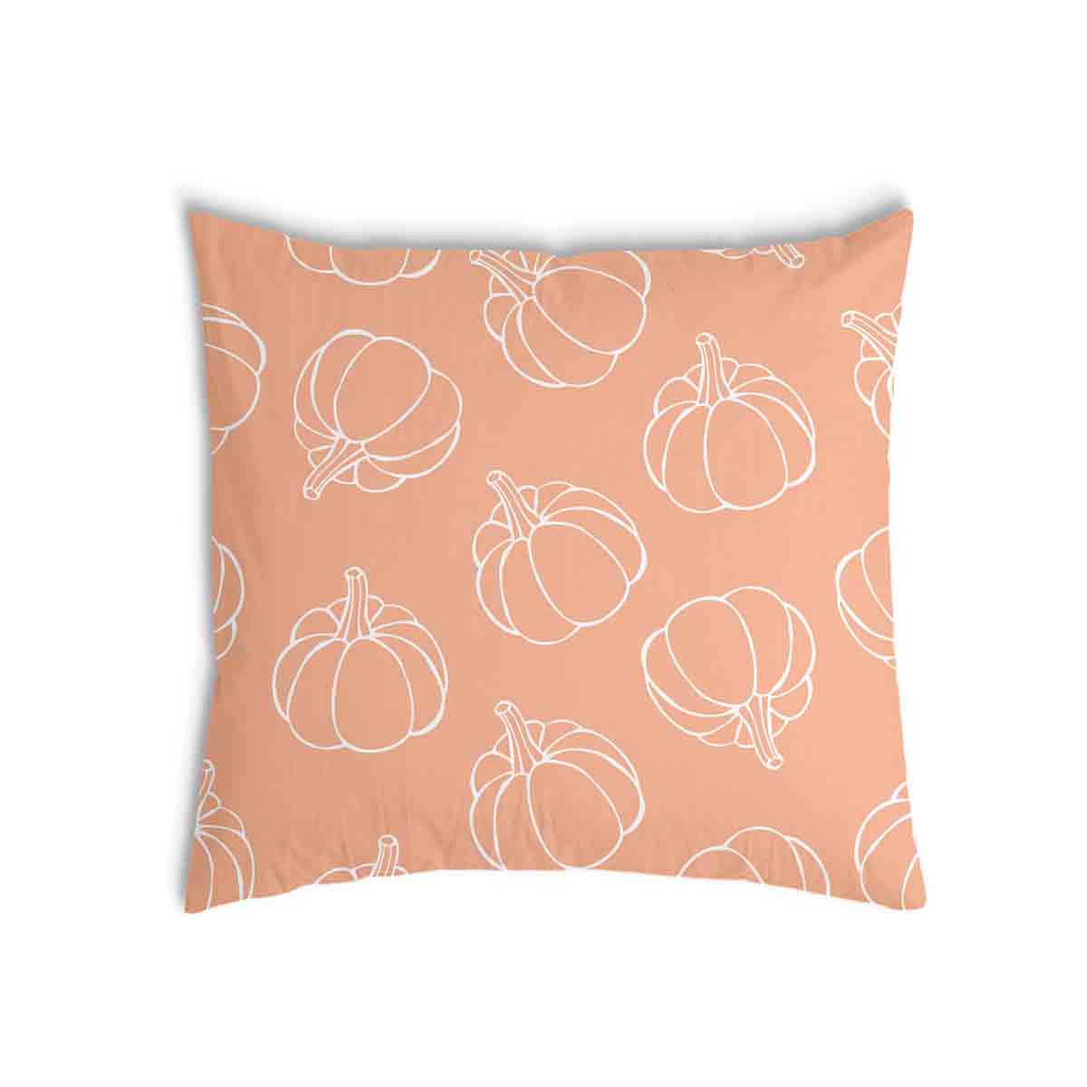 Almohada de salud naranja con calabaza