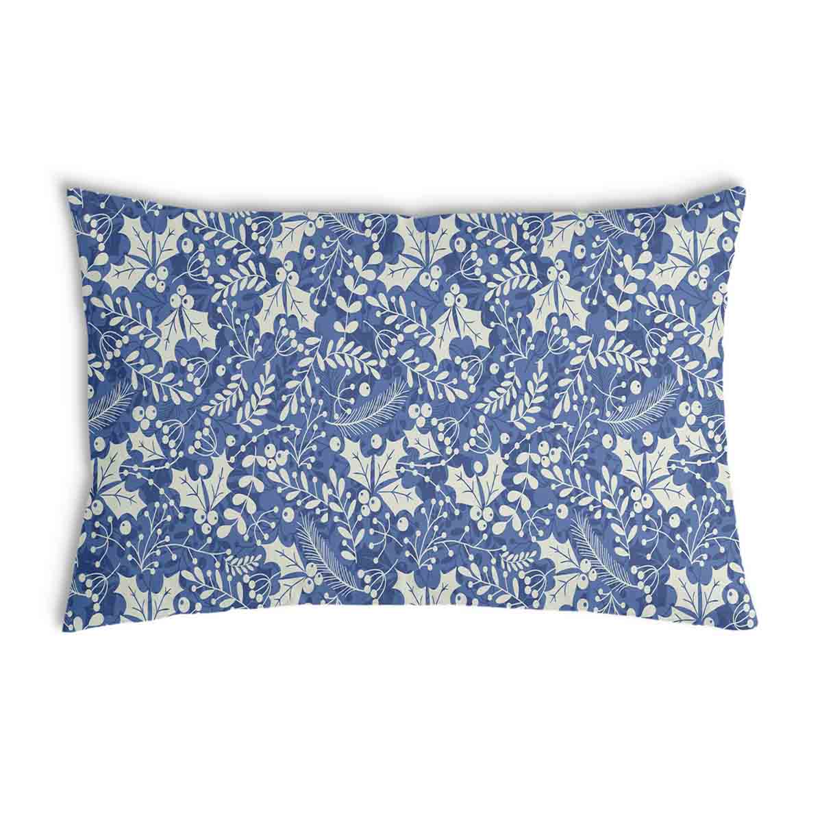 Almohada de salud azul Navidad