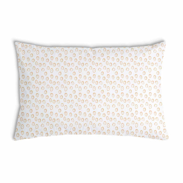 Almohada de salud con círculos naranjas