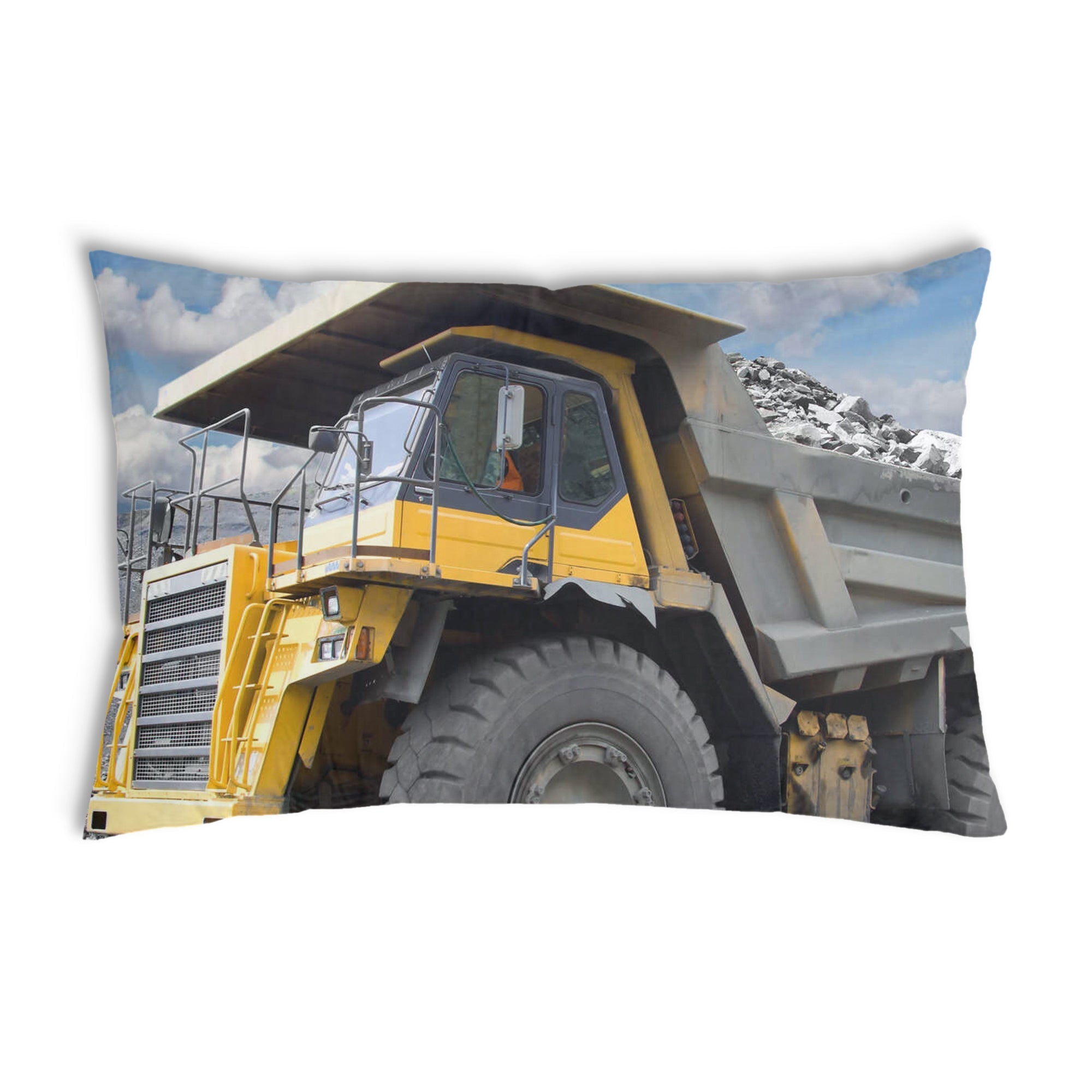 Almohada de salud Camión amarillo