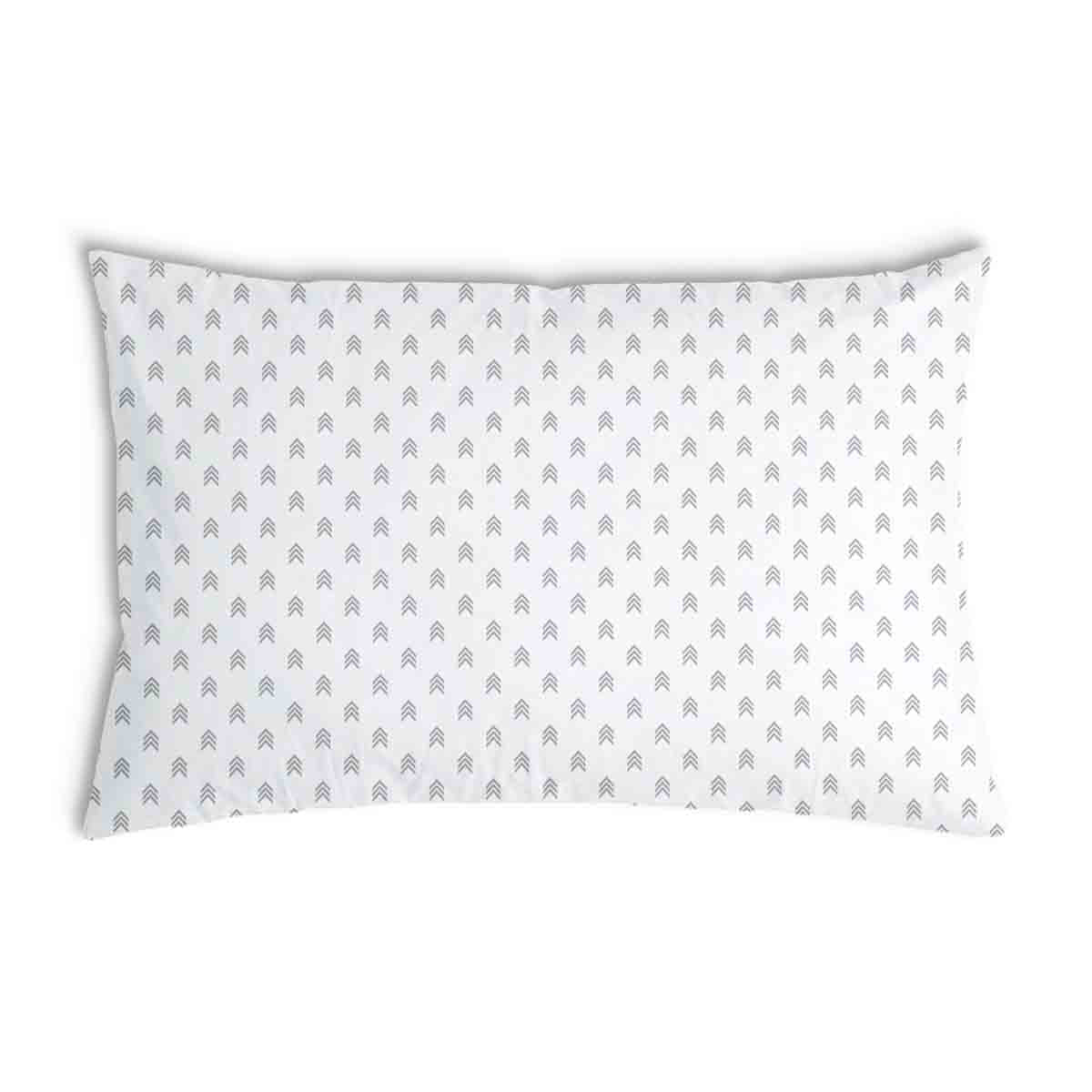 Almohada de salud blanca con flechas