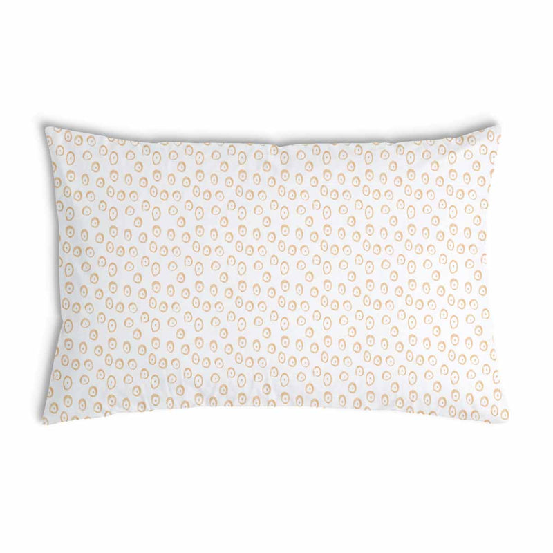 Almohada de salud con círculos naranjas