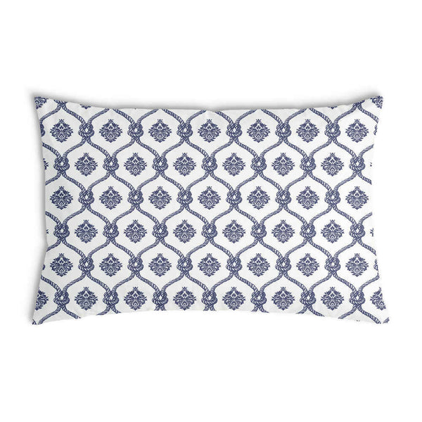 Almohada de salud con patrón azul de marinero
