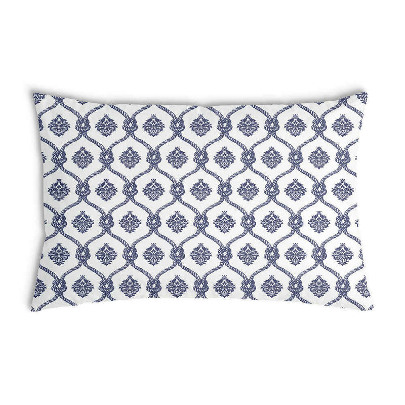 Almohada de salud con patrón azul de marinero