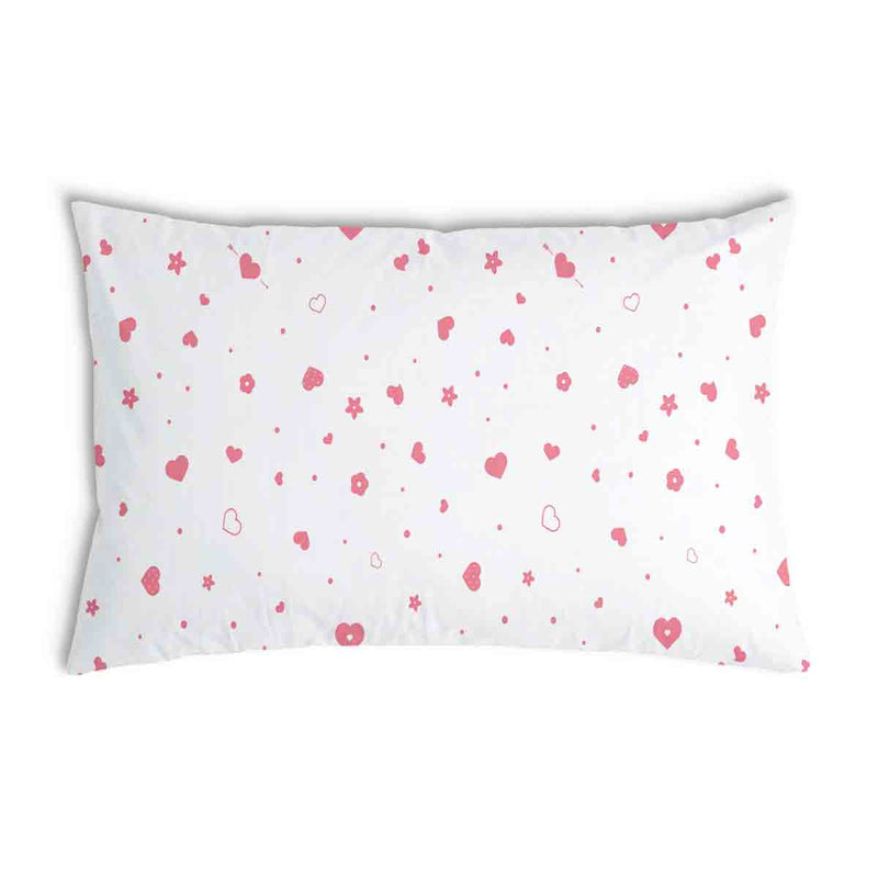 Almohada de salud corazones rosas y flores