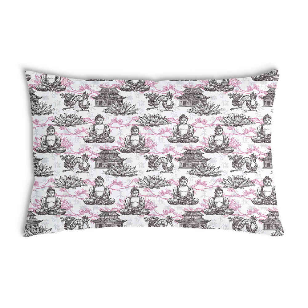 Almohada de salud con Buda rosa