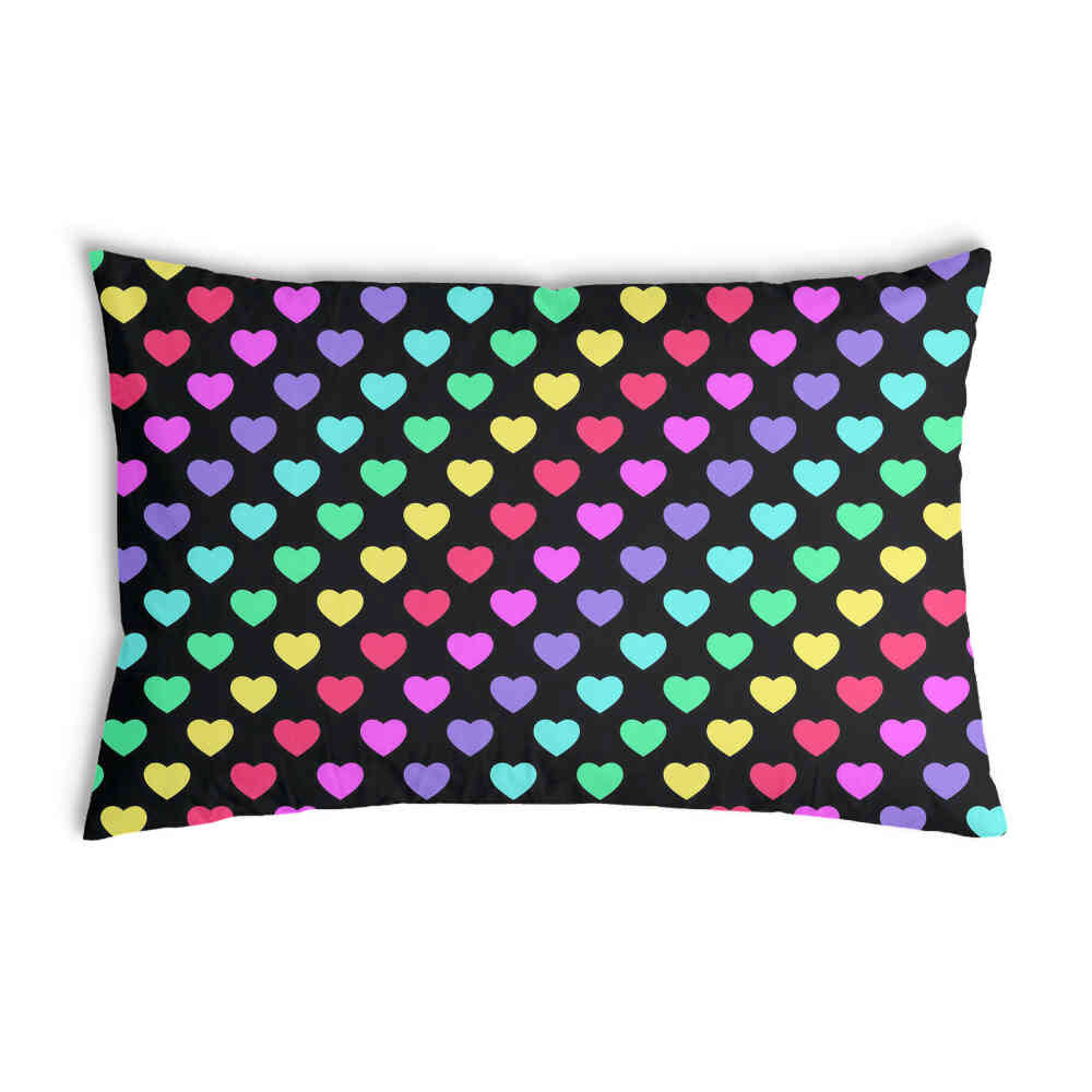 Almohada de salud corazones coloridos