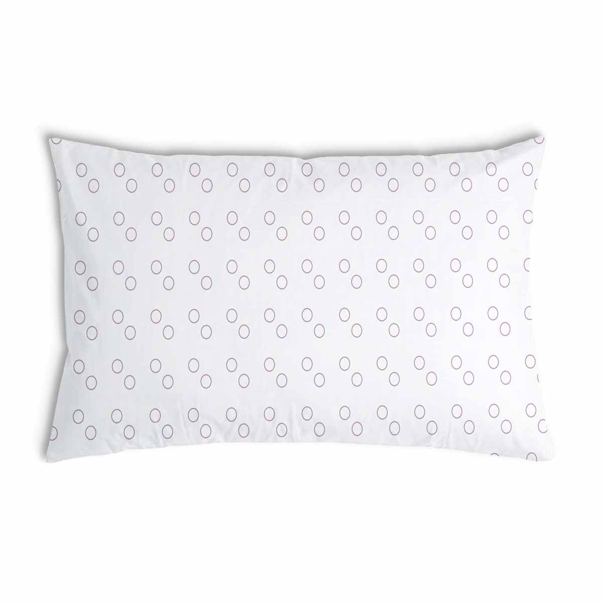 Almohada de salud blanca con círculos